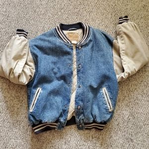 Gap Denim quilted bomber jacket